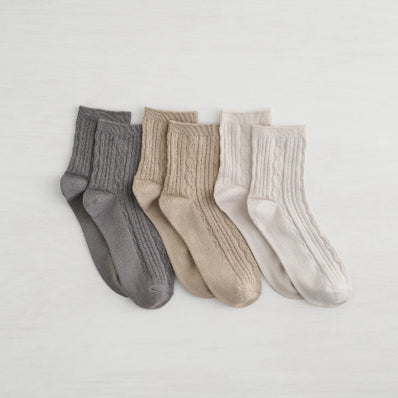Cable Crew Socks
