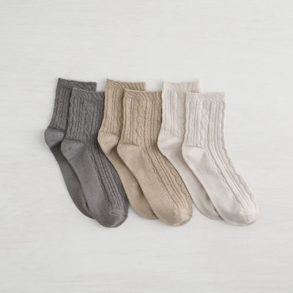 Cable Crew Socks