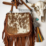 Western Initial Eartag Keychain