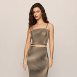 Caffari Stripe Tube Top