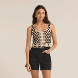 Calle Crochet Cropped Tank