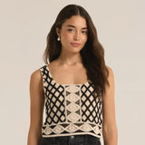 Calle Crochet Cropped Tank