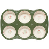 Camellia Stoneware Muffin Pan