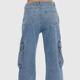 Low Rise Cargo Jeans