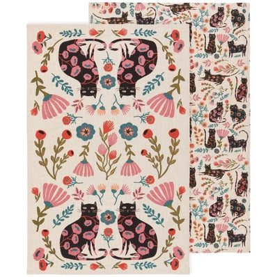 Catbloom Dish Towels Set/2
