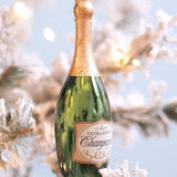 Glass Champagne Ornament