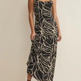 Charisma Tova Palm Mesh Maxi Dress