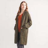 Check Knit Coatigan