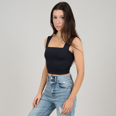 Clare Rib Crop Top