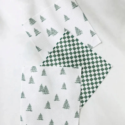Geometry Winter Dish Cloth 3 Pack