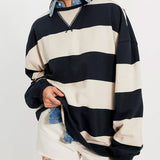 WTF Classic Striped Oversized Crew