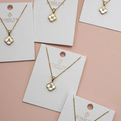 Clover Initial Necklace