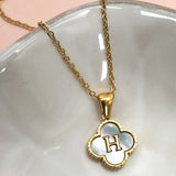 Clover Initial Necklace