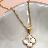 Clover Initial Necklace