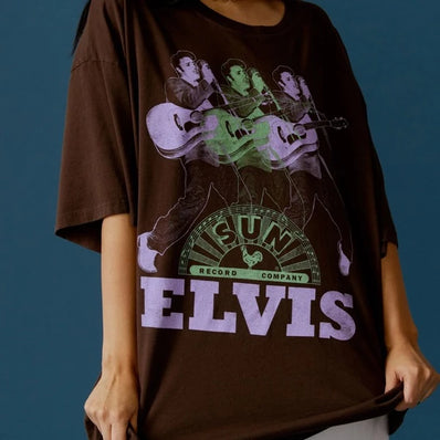 Sun Records X Elvis Repeat OS Tee