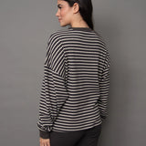 Colbert Striped Cozy Waffle Top