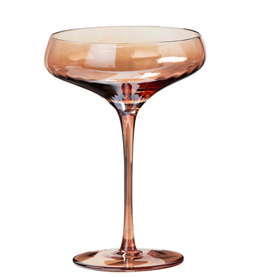 Chelsea Iridescent Optic Coupe Glass