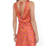 Glasses Up Cowl Mini Dress