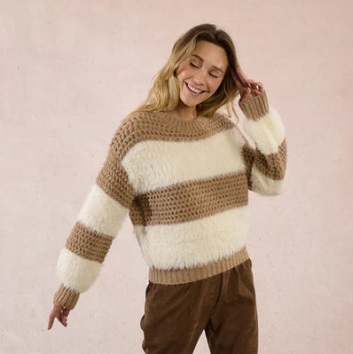 Cozy Girl Stripe Sweater