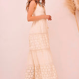 Embroidered Crochet Dress