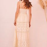 Embroidered Crochet Dress