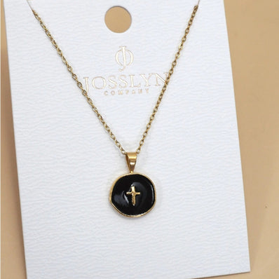 18K Stainless Steel Cross Necklace