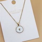 18K Stainless Steel Cross Necklace