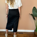 Cotton Twill Cargo Skirt