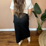 Cotton Twill Cargo Skirt