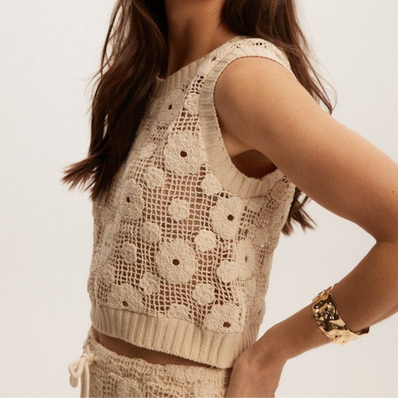 Dahlia Crochet Vest