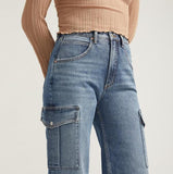 High Wide Cargo Jeans