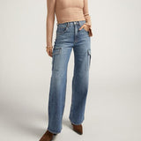 High Wide Cargo Jeans