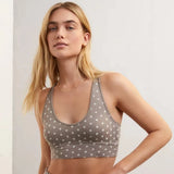 V-Neck Dot Tank Bra