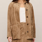 Decker Faux Suede Chore Coat