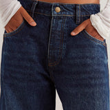 Good Luck Mid Rise Barrel Jeans