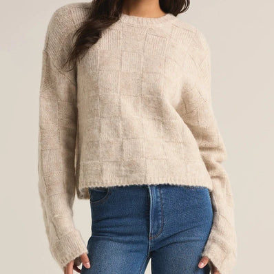 Delilah Check Sweater