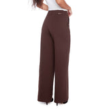 Audrey Solid Ponte Wide-Leg Pant