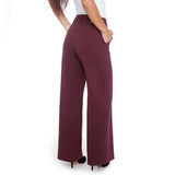 Audrey Solid Ponte Wide-Leg Pant