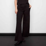 Audrey Solid Ponte Wide-Leg Pant