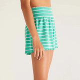 Dawn Stripe Rib Smocked Short