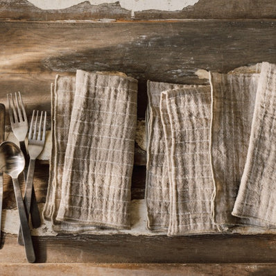 Double Weave Napkins Set/4