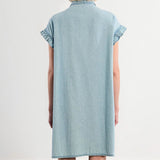 Effie Denim Smocked Dress