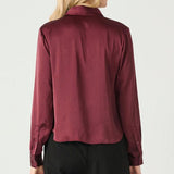 Eliana Flowy Satin Blouse