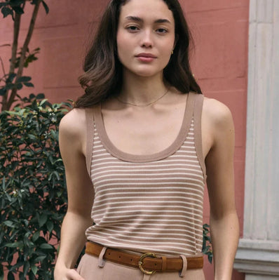 Elin Stripe Rib Tank
