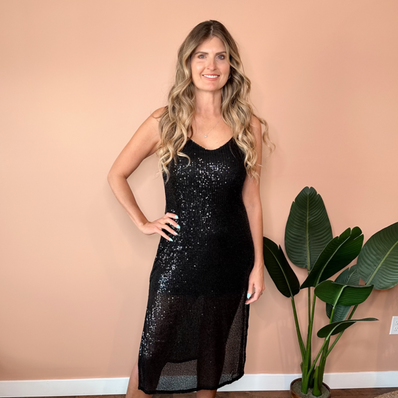 Emmeline Sequin Slip Dress