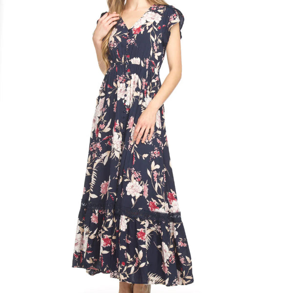 Emma Short Sleeve Maxi Dress