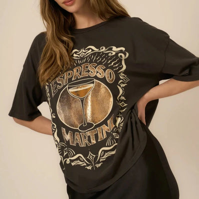 Espresso Martini Foil Perfect BF Tee