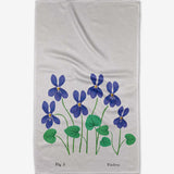 Geometry Birth Flower Tea Towel