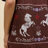 Floral Horse Pattern Merch Tee