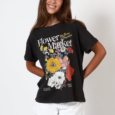 Flower Market Boyfriend Tee